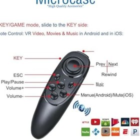 Resim Microcase VR Sanal Gerçeklik Gözlükleri için Kablosuz Bluetooth Kumanda Çok Fonksiyonlu Joystick Gamepad-AL4818 