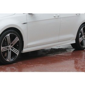 Resim Vw Golf 7.5 2017-2019 Plastik Boyasız Rline Yan Marşpiyel 