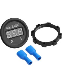 Resim Mini Dijital Voltmetre, 7V-30V, Yeşil Led, Lcd, Güç ve Batarya Izleme Aracı 