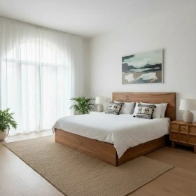 Resim Latanwood Flop Ahşap Karyola 