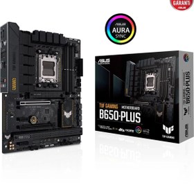 Resim ASUS TUF GAMING B650-PLUS WIFI AMD B650 AM5 DDR5 6400 DP HDMI 3X M2 USB3.2 AX WİFİ BT AURA RGB 2.5GBİT LAN ATX 128GB A KADAR RAM DESTEĞİ ASUS TUF PROTECTION ARMOURY CRATE 