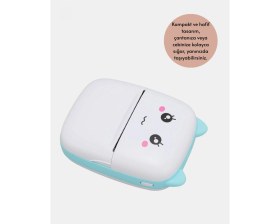 Resim Marsilyan- Kablosuz Mini Cep Yazıcısı Bluetooth Destekli 1200MAH Bataryalı 