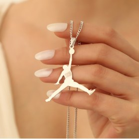 Resim EskiJewelry 925 Ayar Gümüş Jordan Kolye 