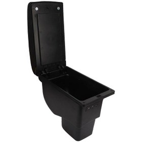 Resim Kia Soul 2006 2017 İçin 3 Usb Portlu Çift Katmanlı Orta Konsol Kol Dayama Kutusu Otomatik İç Mekan Yükseltme Değişimi 