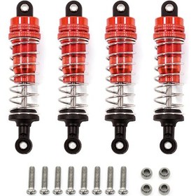 Resim Youtek 4 Adet Alüminyum Amortisör - Wltoys 1/14 144001 Rc Araç Yükseltme Parçası 