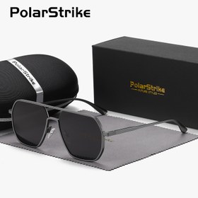 Resim PolarStrike Vintage Tam Çerçeveli Güneş Gözlüğü, UV400 Polarize Lensler, TAC Malzeme, Metal ve Asetat Çerçeve, Kılıf Dahil, Golf, Yürüyüş, Günlük Boş Zaman İçin, Sevgililer Günü ve Babalar Günü Hediyeleri İçin İdeal 