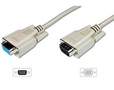 Resim Assmann AK 375 10M Vga Monitör Uzatma Kablosu, Hd15 Erkek Konnektör Hd15 Dişi Konnektör, 10 Metre, 14 Tel, Zırhlı, Awg28 