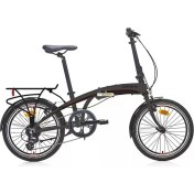 Resim Carraro Flexi 108 V - 20 Jant 8 Vites Katlanır Bisiklet - Mat Antrasit / Siyah Kırmızı 