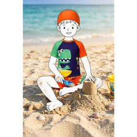 Resim Zuzunga Summer Dino Erkek Çocuk Mayo Takımı 