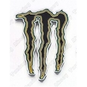 Resim Monster Energy Yapıştırma Siyah Bagaj Ve Çamurluk Logosu 