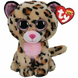 Resim Ty Beanie Boo Livvie Pembe Leopar 24 cm. 