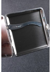 Resim Silvio Monetti SMTBKCB002R2 Kare Düz Metal Sigara Tabakası 
