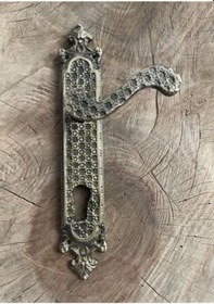 Resim Antik Kapı Kolu Pirinç Yale Antik Kapı Kolu El Yapımı Sarı Pirinç (551029472) 