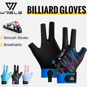Resim 1 Adet WRELS Profesyonel Bilardo Eldiveni - Açık Parmak Kaymaz Tutuş, Ter Emici & Nefes Alabilir, Siyah/Mavi/Pembe/Beyaz/Gri Renk Seçenekleri - Bilardo, Snooker, Antrenman için - Rekabetçi ve Pratik Oyuncular için Uygun 