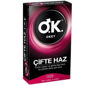 Resim Okey Çifte Haz Prezervatif 10'lu 