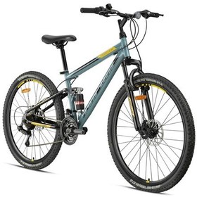 Resim Hunter - 26" - Mtb - 16' - 21 Vites - M.disc - Nardo Gri-siyah/sarı Gri - Yeşil 