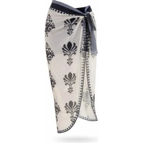 Resim Tarzını Seç 155x111 cm Siyah Yırtmaçlı Bağlamalı Pareo Kadınlar İçin Rahat Yazlık 
