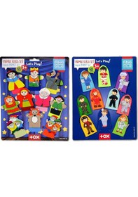 Resim 2 Set - 20 Parça Tox Masal Kahramanları ve Meslekler Parmak Kukla 