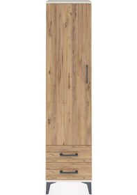 Resim Arges Dolap Tek Raflı 2 Çekmeceli Tek Askılı 44x30x182 Aytaşı... Aytaşı 