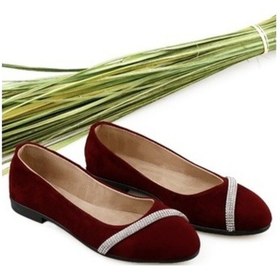 Resim Bayan Günlük Babet Ayakkabı Bordo 