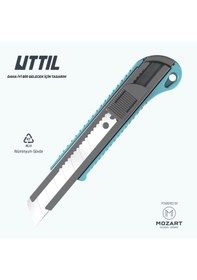 Resim UTTIL Nmuk05 Hafifletilmiş Alüminyum Gövdeli 18 Mm Maket Bıçağı 