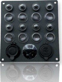 Resim 8 Li Otomatik Sigortalı Panel Usb Voltmetre Şarj Göstergeli 15 16 Aliminyum Kasa 