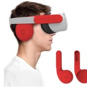 Resim AMVR Gelişmiş Silikon Kulaklık (Oculus Quest 2 Ile Uyumlu) Kırmızı 