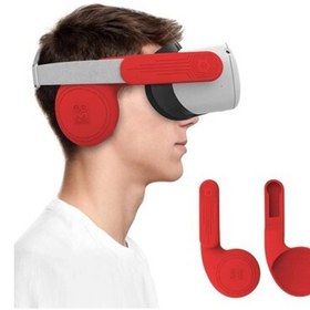 Resim AMVR Gelişmiş Silikon Kulaklık (Oculus Quest 2 Ile Uyumlu) Kırmızı 