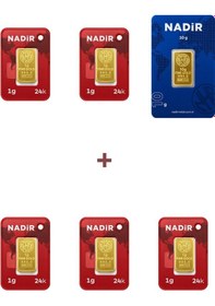 Resim Nadir Gold 24 Ayar 15 Gram Külçe Altın 1 Adet 10 Gram Külçe Altın + 5 Adet 1 Gram Külçe Altın 