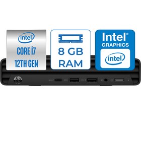 Resim Hp Pro 400 G9 Inte Core i7-12700T 8GB 1TB M.2 SSD Intel® UHD Grafik FreeDos Mini Masaüstü Bilgisayar HP6D378EA03 