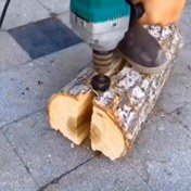 Resim 32mm Elektrikli Matkap Ahşap Bölme Aparatı - Dairesel/Kare/Altıgen Saplı Kolay Ağaç Yarma için Çok Amaçlı 