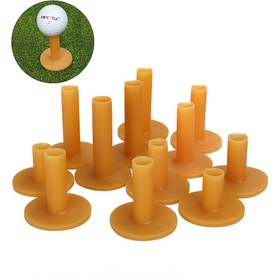 Resim 7 Dayanıklı Kauçuk Golf Çubukları Seti, 7 Farklı Yükseklik Seçeneği (İç Mekan ve Dış Mekan Uygulamasına Uygun - Sürüş Alanları ve Uygulama Matları için Mükemmel) 