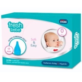 Resim Fresh Bebe Nazal Burun Aspiratörü Yedek Ucu 12'li (Otribebe Uyumlu) 