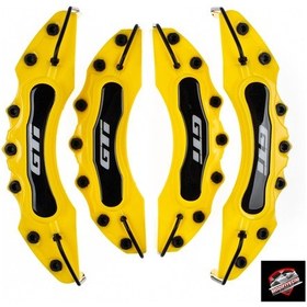 Resim Sarı Gtı Beyaz 4'lü Kaliper Seti Yapıştırma Logolu 