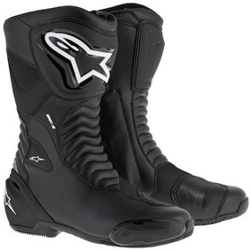Resim Alpinestars Smx S Korumalı Spor Motosiklet Botu Siyah 