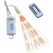 Resim Yunboo 40 Ayağlı 200 Led Işıklı Atış Makyajı, Pil Ve Uzaktan Kumanda İle Islak Beyaz, Bahçe Ve Noel Dekorasyonu Için Bakır Tel Işıklı Diğer 