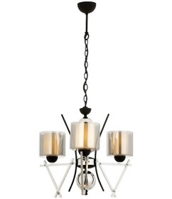 Resim Avonnı Av-60289-3K Krom Kaplama Modern Avize E14 Metal Cam 50Cm 