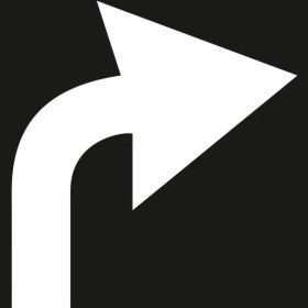 Resim Boyama Şablonu Sağ Ok Alüminyum 100x100cm 