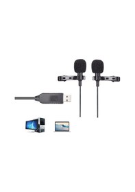 Resim Usb Jak Girişli Bilgisayar Laptop Mac Youtuber Yaka Mikrofonu 