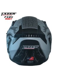 Resim Forza Risky Full Face Kapalı Güneş Vizörlü Gözlüklü Motorsiklet Kaskı Nardo Gri 