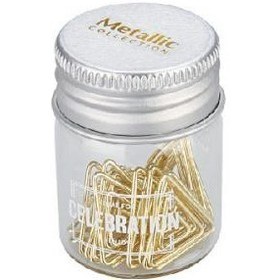 Resim Pyrus SC400499 Mini Kavanoz Üçgen Ataç Gold 