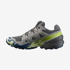 Resim Salomon 478109 Speedcross 6 Castlerock/lime Cream/poseidon Erkek Outdoor Ayakkabı Gri 