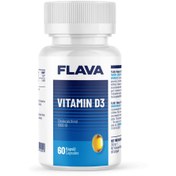 Resim FLAVA Vitamin D3 60 Kapsül 