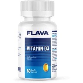 Resim FLAVA Vitamin D3 60 Kapsül 