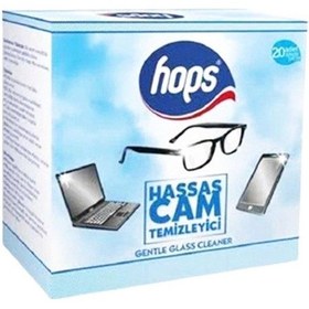 Resim Hops Hassas Cam Ve Gözlük Temizle Mendili 20'Li 