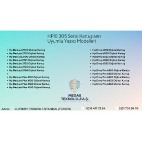 Resim HP Deskjet 2700 Orjinal Kartuş - 305 3ym61ae 3ym60ae Avantaj Paket 