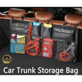 Resim TRAKMATS %100 YÜKSEK KALİTE Kia Niro Hybrid USA 2022-2023-2024-2025 Araba Koltuk Arkası Eşya Düzenleyici,8 Cepli 