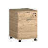 Resim Adore Mobilya Rio Ofis Kilitli Çekmeceli Keson - Florida Meşe 41x61x45 CM 