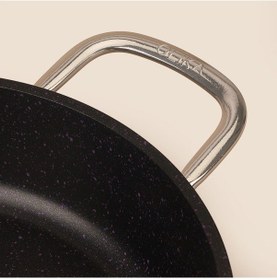 Resim Siyah İnci Granit Derin Tencere - 22 Cm Renkli 
