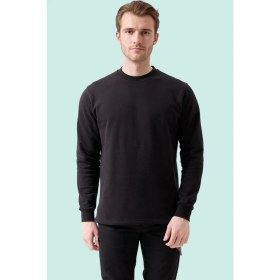 Resim Pamuklu Sweatshirt Kışlık Erkek Süveter Galanthus Basic Rahat Kesim Günlük Iş Kullanımı Için 